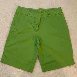 Green Jcrew Chino Shorts